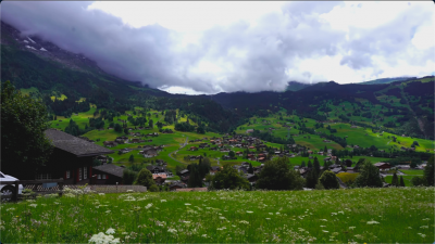 法国 瑞士 阿尔卑斯山脉 沿线风景 4K视频
