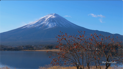 日本 富士山日出 4K视频