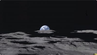 月球轨道 太阳 地球 4K60FPS视频