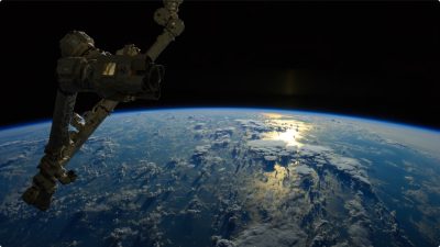 NASA国际空间站的实时 4K 地球日出素材